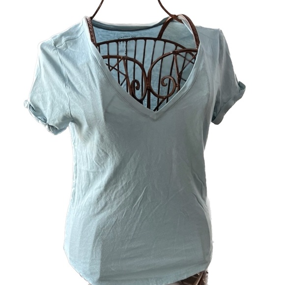 Aero Perfect Tee V Neck Light Blue Small - Picture 1 of 9